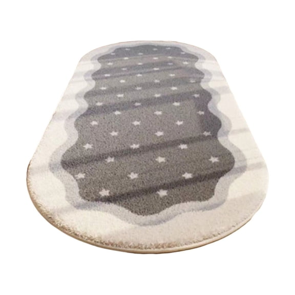 YOBOLK Rug Soft Bedroom Rugs Shaggys Rugs For Bedroom Oval Rugs Room Small Carpet Living Room Runner Rug Non Slip Modern Home Decor Clearance Carpet