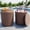 Brown, variant on SERWALL Outdoor Cooler Side Table, Umbrella Side Table with 1.5 inch Hole for Patio, Pool, White