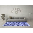 thumbnail image 3 of Ahgly Company Machine Washable Indoor Rectangle Abstract Blue Modern Area Rugs, 8' x 12', 3 of 4