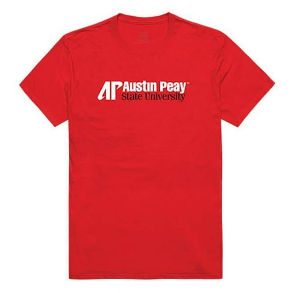 W Republic Apparel 516-105-R58-02 Austin Peay State University Mens Institutional Tee, Red - Medium