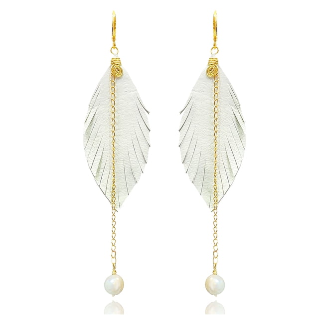 VANGANIA aretes para mujer con perla joyería accesorios regalo para mamá y novia