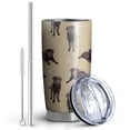 thumbnail image 2 of 20 Oz Cute Labrador Coffee Tumbler Double Wall Insulated Stainless Steel Water Bottle | Metal Reusable Thermoses Flask with Cup Cap | Leak & Sweat Proof with Anti-Dust Lid, 2 of 7