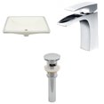 thumbnail image 1 of American Imaginations 20.75-in. W Rectangle Bathroom Undermount Sink Set In Biscuit - Chrome Hardware - Overflow Drain Incl. AI-27021, 1 of 8