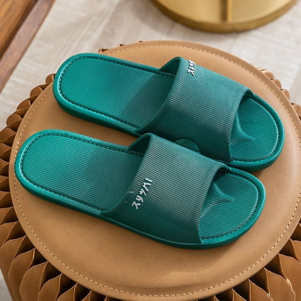 Sandalias de mujer cómodas para el hogar moldeadas por inyección de plástico para parejas, sandalias de interior con punta suave para hombres