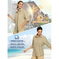thumbnail image 4 of Liyiyiyia Button Down Shirts for Women UPF 50 Long Sleeve UV Shirts Women Fall Clothes for Safari Fishing Hiking, 4 of 7
