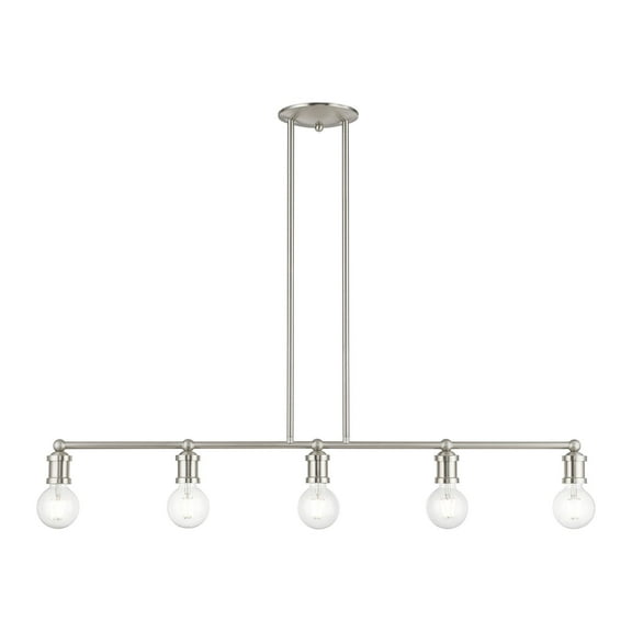 Livex Lighting - Lansdale - 5 Light Large Linear Chandelier In Transitional
