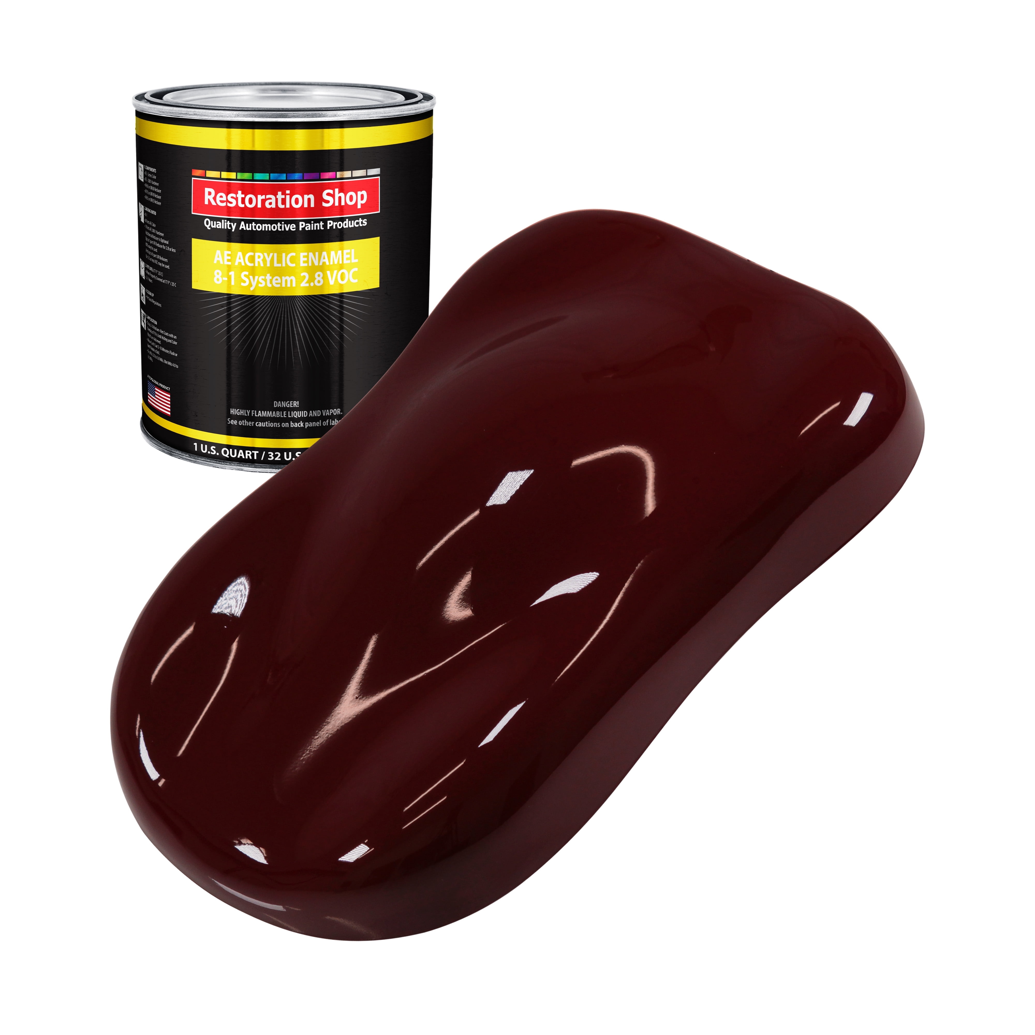 Restoration Shop Burgundy Acrylic Enamel Auto Paint Quart Paint