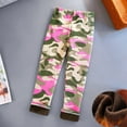 thumbnail image 3 of Kiijoy Toddler Girls Skinny Camo Pants High Waisted Cozy Warm Leggings, Sizes 3-4, 3 of 3