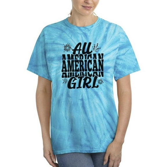 An All American Girl Tie Dye Cyclone Women -Image by Shutterstock, Female x-Large