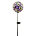 thumbnail image 6 of Forever Gifts Inc. Purple Paper Mache Ball Solar Stake Light, 6 of 7