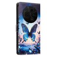 thumbnail image 3 of Butterfly Love Flower Wallet Case for TCL 605 / TCL 60 SE, PU Leather Flip Folio Cover, Card Slots, Magnetic Closure, Kickstand, Shockproof Phone Case,Blue Butterfly,For TCL 605 / TCL 60 SE, 3 of 6