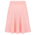 thumbnail image 5 of Eandarui Kids Girls Knee Length Skater Skirts Stretchy Pleated Casual School Uniform A-line Style Pink 14, 5 of 7