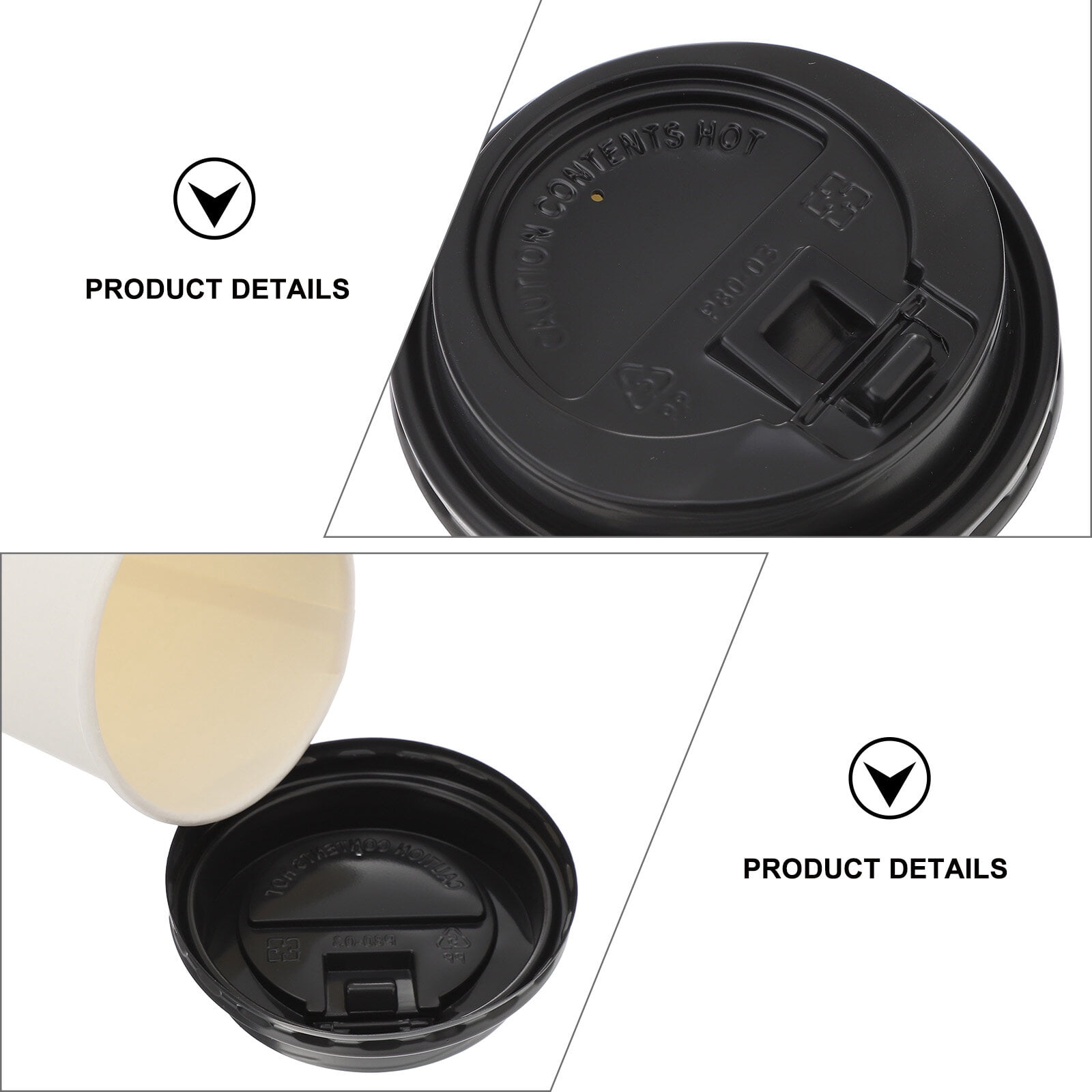 Masteelf  50 Pcs Paper Coffee Cup Hot Espresso Double-layer