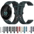thumbnail image 3 of For Garmin Forerunner 55 20mm Vertical Pattern Two-color Silicone Watch Band, 3 of 4
