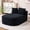 Black, variant on Harmie Sofa Bed, Oversized Chaise Lounge Chair Convertible Sleeper Sofa, Corduroy Floor Couch for Living Room Guest Room, Green, 68.1 x 46.1 x 26.4 in