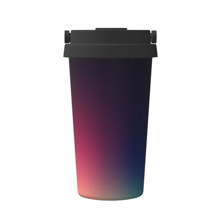 

Fuzoiu retro blue orange red teal dark Print Stainless Steel Travel Mug Vacuum Insulated Coffee Travel Mug Reusable Coffee Cup for Hot and Cold