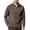 #03 Coffee, variant on Men's Half Zip Mock Neck Top, Casual Long Sleeve Pullover, Solid Activewear Sweatshirt for Work Athleisure, Khaki 2XL