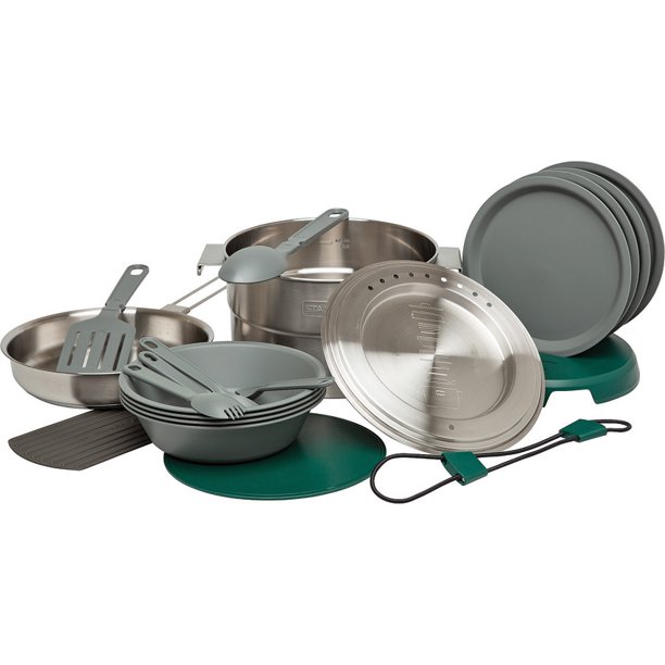 Stanley Full Kitchen Base Camp Cook Set for 4 21 Piece Nesting Set