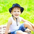 thumbnail image 4 of JUPSK Kid's Sun Hat, Toddler Bucket Hat Children's Foldable Hat Adjustable Summer Sun Protection Hat Outdoor Play Hat Portable Beach Hat for Boys Girls, 4 of 7