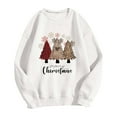thumbnail image 2 of Chandail à Capuchon Tetra pour Femmes 2025, Haut de Mode Coloré de Noël à Col Rond pour Femmes, Chandails à Manches Longues, 2 of 3