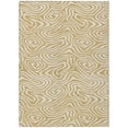 thumbnail image 2 of HomeRoots 598962 3 x 5 ft. Gold & Beige Abstract Washable Indoor & Outdoor Rectangle Area Rug, 2 of 5
