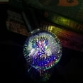 thumbnail image 1 of AMERTEER Infinity 3D Fireworks Effect LED Light Bulb  Colorful Unique Disco lamp  E27 Base  Multicolor Decorative Light Bulb for Christmas Fun Party  Bar  Balcony  Wedding  Garden Decor, 1 of 5