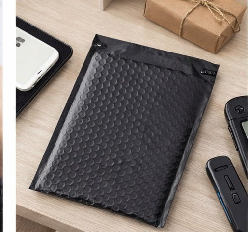 100 #2 8.5x12 Black Poly Bubble Padded Envelopes Mailers Shipping Case 8.5"x12"