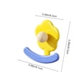 thumbnail image 3 of Wall Hook, Cute Flower-Shaped Towel and Key Hook, No-Drill Coat Rack Hook for Bathroom Shower Kitchen and Kids Room, 3 of 6