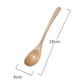 thumbnail image 3 of EGNMCR Measuring Spoons Serving Spoons Wooden Spoon Fork Kitchen Cooking Utensil Tools Soup-Teaspoon Tableware Spoon fork, 3 of 8