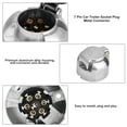 thumbnail image 3 of 7 Pin Car Trailer Socket Plug Adapter For Towing - Durable Aluminum Alloy Connector, Easy Installation - Suitable For European Standard Trailers, 3 of 8