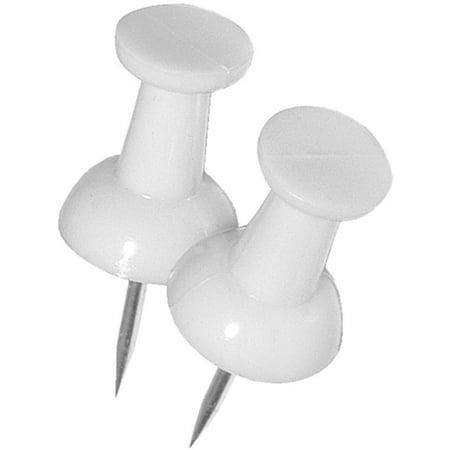 UPC 038902679635 product image for Hillman 122641 Push Pin, 5 in L, Plastic, Steel Point, White | upcitemdb.com