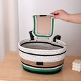 thumbnail image 4 of QJUHUNG Handwoven Storage Basket  Classic Style with Multifunctional Hanging Pouch  Large Capacity Bicycle Basket for Storage and Camping Essentials, 4 of 5