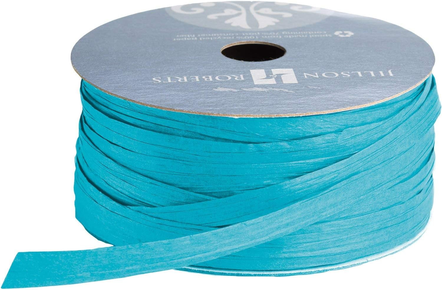 6 Spool-Count 1/4" x 50' Paper Raffia Ribbon Available in 3 Different Assortments, Pretty Pastels