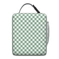 thumbnail image 3 of Abstract Plaid Insulated Lunch Bag – Retro Checkered and Striped Fusion with Rustic Farmhouse Style, Waterproof Thermal Bento Tote for Picnic, Work, or School, 3 of 3