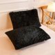 thumbnail image 2 of Set of 2 Pillowcases 50 x 70 cm, Plush Pillowcases, Very Soft, Sofa, Garden Decor, Outdoor, Black, 50 x 70 cm, 2 of 5