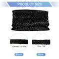 thumbnail image 2 of Uxcell 11 Yard Sequins Trim Ribbon 0.6 Inch Sequin Gimp Braid Trim Beaded Lace Ribbon for Crafts Sewing Clothes Home Party Decoration, Black, 2 of 7