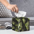 thumbnail image 6 of Kdxio Light Green Excavator Print Tissue Box Cover,Square Decorative PU Leather Facial Paper Case Organizer Holder Dispenser for Bathroom,Night Stands,Desk,Car 5.2''X5.2''X5.2'', 6 of 8