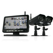 Defender Digital Wireless DVR Security System with 7 Inch LCD Monitor, SD Card Recording and 2 Long Range Night Vision Cameras (
