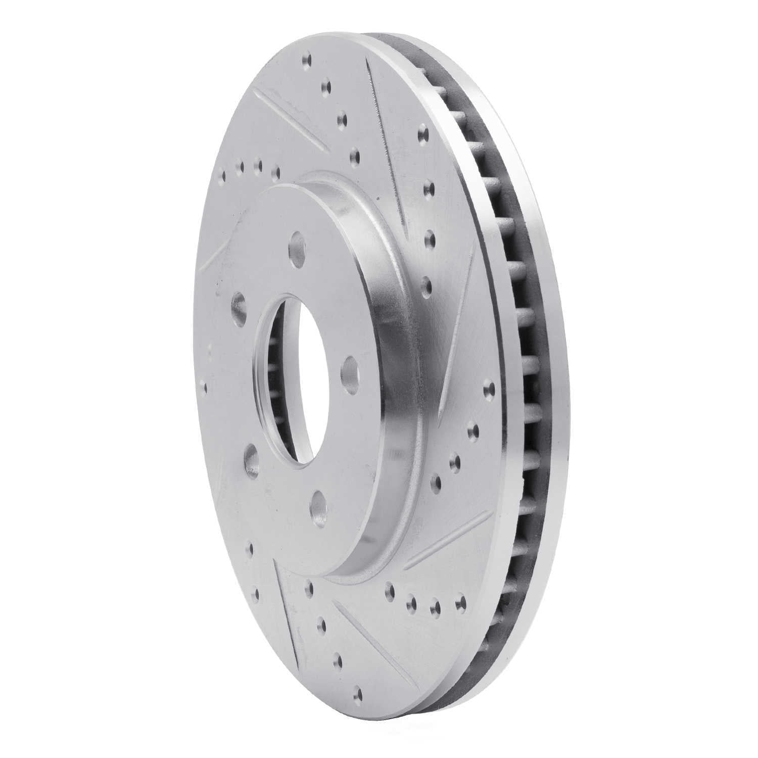 Dynamic Friction Company 631-54056R DFC Brake Rotor - Drilled And Slotted - Silver
