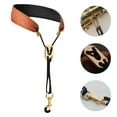 thumbnail image 3 of Leather Saxophone Neck Strap Tenor Alto Soprano Saxophone Strap for Replacement, 3 of 7