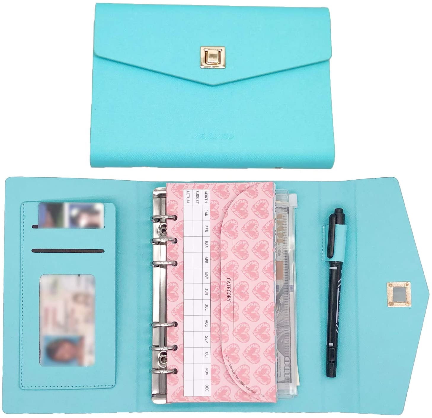 PILLYBALLA All in One Cash Envelopes Handbag Wallet Finances Organizer pillyballa-all-in-one-cash-envelopes-handbag-wallet-finances-organizer