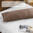 thumbnail image 4 of Bare Home Bamboo Body Pillowcase - Made from Rayon Fibers -  Soft, Cooling & Breathable - Taupe, 4 of 9