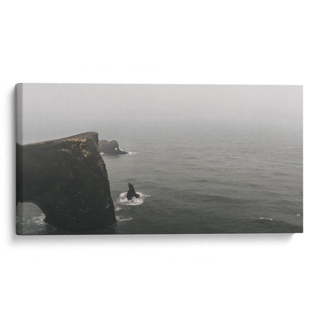Cuadro decorativo - Arco de Dyrhólaey, Islandia, Emmanuel Ramírez 80x40 Canvas Lab Paisajes, Playas y mares