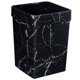 thumbnail image 2 of Household Plastic Trash Bucket Decorative Marbling Garbage Organizer Large Portable Waste Bin, 2 of 6
