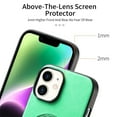 thumbnail image 5 of for iPhone 12 Magnetic Case, Luxury PU Leather Skin-Feel Back Protective Phone Cover Compatible with Mag-Safe Support Car Mount Holder for iPhone 12, Green, 5 of 9