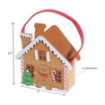 thumbnail image 4 of Felt Gingerbread House Basket (8") - Set of 2, 4 of 4