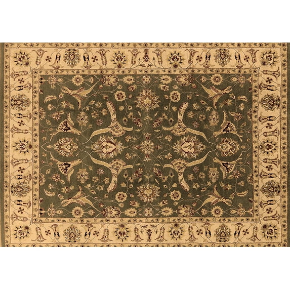 Ahgly Company Indoor Rectangle Oriental Brown Traditional Area Rugs, 4' x 6'