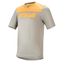 Alpinestars Drop 4.0 Mens SS MTB Mountain Bike Jersey Gray/Orange MD