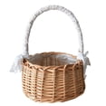 thumbnail image 2 of Hariumiu Kitchen Flower Baskets for Weddings Wicker Woven Basket Willow Hand Woven Basket with Handle Insert Rattan Picnic Woven Eggs Candy Basket Flower Basket for Home Garden Decor, 2 of 8