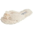 thumbnail image 4 of Jessica Simpson Women's Fluffy Pom Thong House Slide on Slippers with Memory Foam, 4 of 9